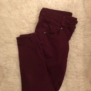Love, Fire Burgundy Pants